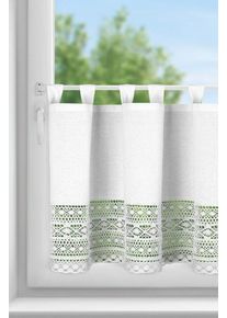 ArtFir Krátka záclona MADDELINE PU | biela 150 x 60 cm