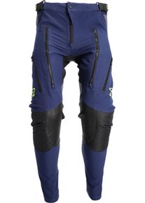 Acerbis Rally Race ITB, pantaloni in tessuto unisex , colore: Blu/Grigio/Nero/Giallo Fluo , dimensione: 30