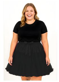 XXL ruffle tutu in black