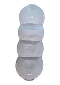 Tupperware Drehbare Servierplatte Servierteller Grau Kunststoff 44 cm