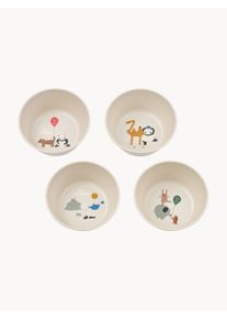 Liewood Detské misky Cees, 4 ks Farebná, Žltá, Biela Umelé vlákno, Látka Ø 13 x V 7 cm