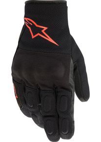Alpinestars S-Max Drystar, gloves , color: Black/Neon-Red , size: XXL