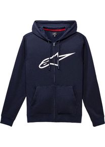 Alpinestars Ageless Zip V3, zip hoodie , color: Dark Blue/White , size: L
