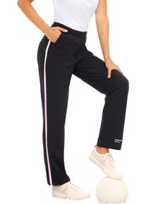 Damska Šport. nohavice s vnút. sťahov. šnúrkou čierno-ružová veľkosť 52/54