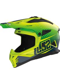 LS2 MX708 Fast II Duck, casque à croix , couleur: Mat Vert Néon/Vert , taille: L