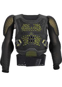 Acerbis Plasma, chaqueta protectora niños , color: Negro/Amarillo Neón , tamaño: S/M