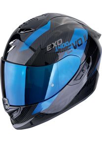 Scorpion EXO-1400 Evo Air II Carbon Platted, full face helmet , color: Black/Blue , size: XL