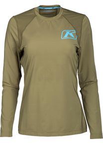 Klim Solstice -1.0, functional shirt longsleeve women , color: Olive , size: XL