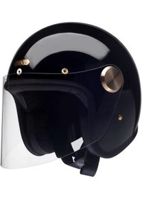 Hedon Epicurist 2.0 Signature Black ECE, open face helmet , color: Black , size: M
