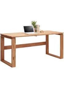 Linea Natura Schreibtisch , Buchefarben , Holz , Buche , massiv , rechteckig , U-Form , 70x75x160 cm , Büromöbel, Büromöbel-Sets & Büromöbel-Serien, Büromöbelserien