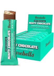 Barebells Soft Protein Bar, 12 x 55 g Riegel, Minty Chocolate