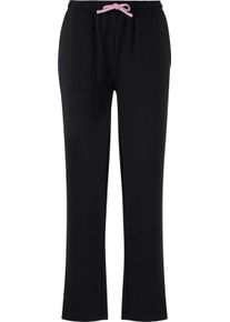 Damen Freizeitanzug mit Kontrast-Details schwarz-orchidee Gr&ouml;&szlig;e 22/23