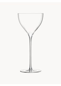LSA International Copos de martini artesanal Savoy, conjunto de 2 Transparente Vidro Ø 9 x Alt 19 cm, 210 ml