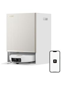 DREAME , Nass-Trocken-Saugroboter »Matrix 10 Ultra« Mop-Wechsel, drei Reinigungsmittel, überwindet Hindernisse, 30.000 Pa , weiß