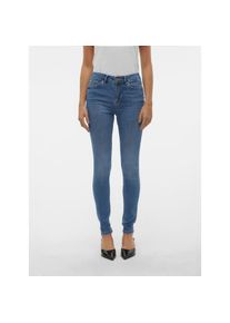 Véro Moda Vero Moda , Damen , Skinny-fit-Jeans »VMFLASH MR SKINNY JEANS LI347 NOOS« , Medium Blue Denim , Länge 34 , L (40) -Länge 34 , L (40) , Skinny-Fit...