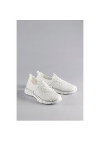 Aniston SHOES , Slip-On Sneaker , Freizeitschuh, Halbschuh, Schnürschuh - NEUE KOLLEKTION , weiß , 39 , 39 , Aus pflegeleichtem Textil in Strickoptik