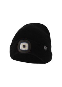 Heatkeeper , Strickmütze »MEN THERMAL BEANIE+LED LIGHT RECHARGE« wiederaufladbarer, abnehmbaren LED-Leuchte für die dunkle Jahreszeit , black