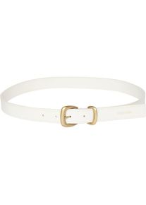 Calvin Klein, Damen, Lederg&uuml;rtel &raquo;G&uuml;rtel&laquo; Regular fit, gr&ouml;&szlig;enverstellbar, Lily White, Lily White, Lederg&uuml;rtel von Calvin Klein