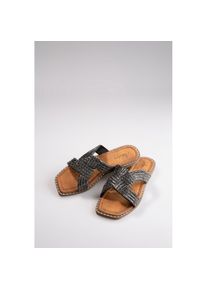 Aniston SHOES , Pantolette , Flat, Sommerschuh, Strandschuh, Glitzersteine - NEUE KOLLEKTION , schwarz , 37 , 37 , Sommerliche Pantolette aus der...