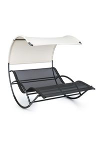 Blumfeldt The Big Easy, hojdacie ležadlo, nepremokavé, 350 kg max., UV ochrana, čierne