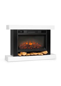 Klarstein Vulsini Hideaway, elektrický krb, 1900 W, LED technológia, diaľkové ovládanie, biely