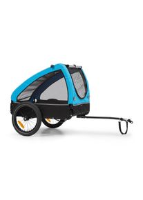 Klarfit Husky, kutya bicikli utánfutó, kb. 250 l, 600D, Oxford, kék