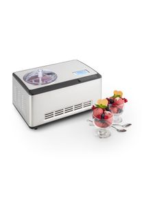 Klarstein Dolce Bacio, fagylaltgép, kompresszor, 2 L, LCD kijelző, érintésvezérlés, roszdamentes acél