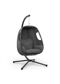 Blumfeldt Bella Donna, závesné kreslo, vankúš na sedenie, 180 g polyester, tmavosivé