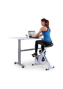 Capital Sports Azura Desk Bike, házi szobabicikli, otthoni edzőgép, szobakerékpár, lendkerék 7,5 kg, szíjmeghajtás