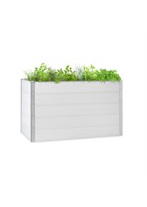 Blumfeldt Nova Grow, z&aacute;hradn&yacute; z&aacute;hon, 150 x 91 x 100 cm, WPC, dreven&yacute; vzhľad, biely
