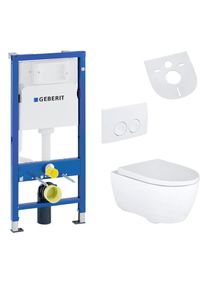 Geberit iCon WC-Komplettset Rimfree Wand-WC mit UP100