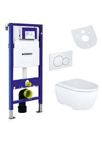 Geberit iCon WC-Komplettset Rimfree Wand-WC mit UP320