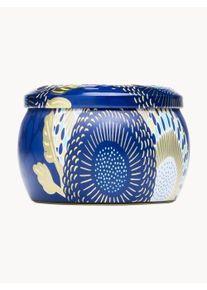 VOLUSPA Ręcznie wykonana świeca zapachowa Mediterranean Lemon (cytryna, bergamotka, jaśmin & bursztyn słoneczny) Niebieski Szkło Ø 8 x W 5 cm