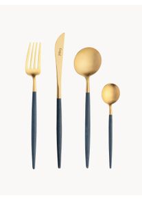 Cutipol Håndlavet Bestiksæt Goa, fås i forskellige størrelser. Guld, Blå Metal 6 personer (sæt af 24)