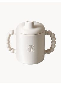 Jack o Juno Silikónový detský pohárik Bubble Sippy Biela Umelá hmota Ø 7 x V 13 cm, 150 ml