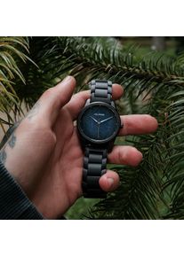 Holzkern; Drewniany zegar Hapuku (Drewno klonowe/liść), Unisex, Naturalne drewno