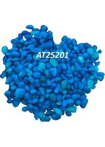 AkvaStabil Libra, farvet grus 3-5mm. 1 kg. blå (Dekoration, sonstige Gegenstände), Aquarium Dekoration