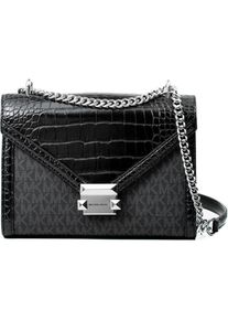 Michael Kors, Damen, Handtasche, Umhängetasche Whitney Schwarz 24 X 18 X 8 Cm, Schwarz