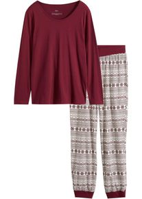 bonprix Mujer, Pijama, rojo, 48/50