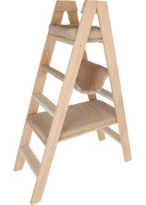 KERBL Pet Ladder Kratzbaum, beige, 97x35,5x134cm