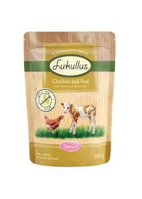 Lukullus Junior sans céréales 6 x 300 g pour chien.- poulet, veau