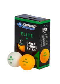 Loptičky na stolný tenis DONIC Elite TT-Ball * 6ks - biele a oranžové