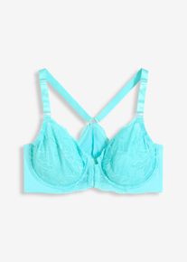 Soutien-gorge à armatures et fermeture devant - bleu - taille 120C - bonprix