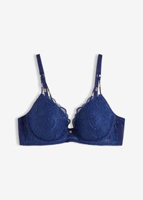 Soutien-gorge brod&eacute; &agrave; coques - bleu - taille 100B - bonprix