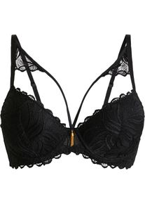 Soutien-gorge &agrave; coques et armatures avec polyamide recycl&eacute; - noir - taille 95B - bonprix