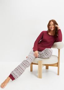 Pyjama - rouge - taille 42/44 (M) - 100% coton - bonprix