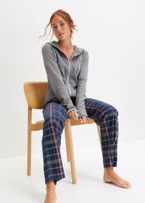 Lot de 3 pantalons de pyjama - bleu - taille 46/48 (L) - 100% coton - bonprix