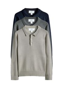 The Set, Drenge, Pullover, Navy / Grå / Mørkegrå, Størrelse 5 yrs