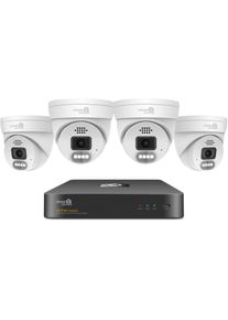 iGET HOMEGUARD HGNVK84804 - kamerov&yacute; PoE set 2K NVR 8CH + 4x vonkaj&scaron;ia kamera so zvukom