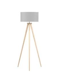 Beliani Stehlampe Nitra 45/45/142 cm , Grau , Holz , E27 , 45x142x45 cm , Lampen & Leuchten, Innenbeleuchtung, Stehlampen, Stehlampen